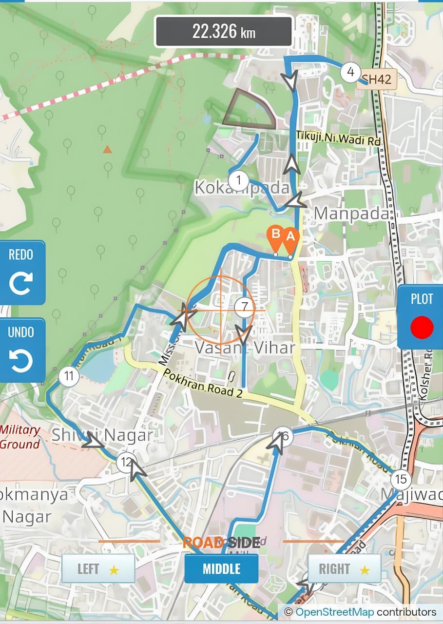 Young India Marathon route map