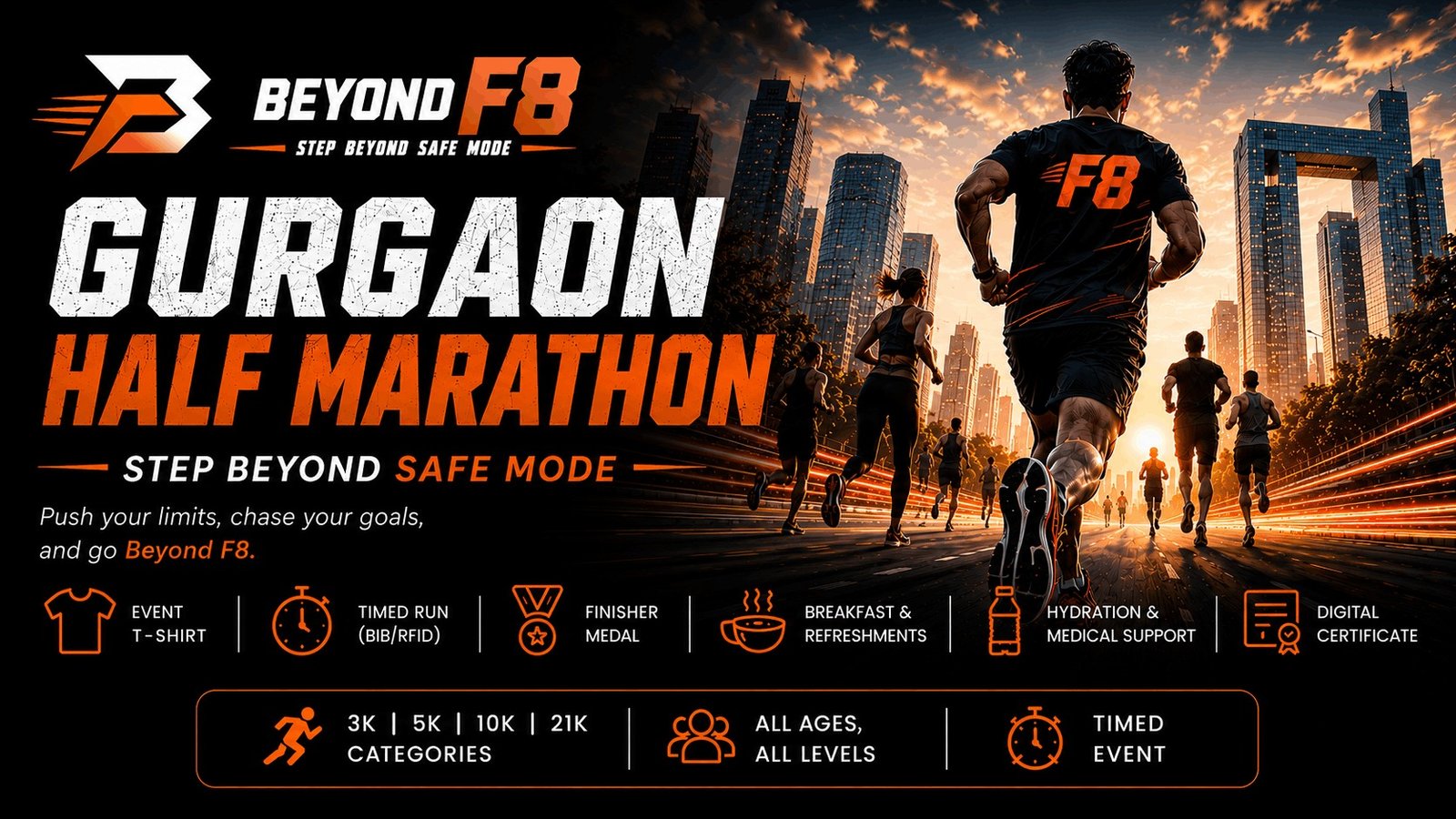 BEYOND F8 GURGAON HALF MARATHON